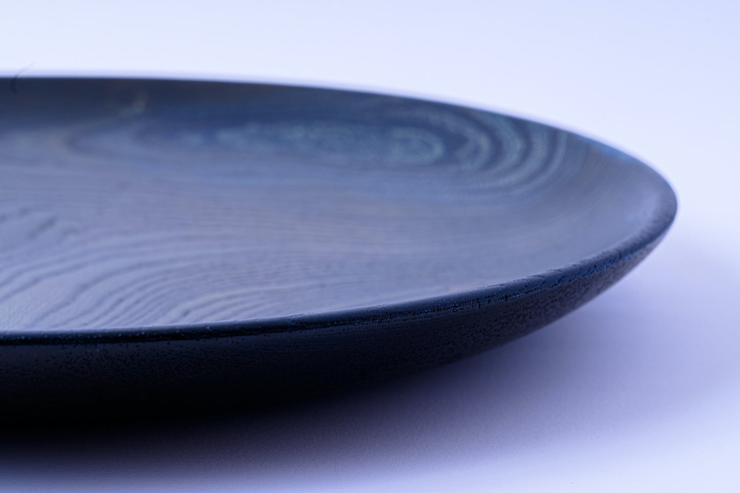 【舞工房】藍舞皿 濃染め 天然欅30cm
