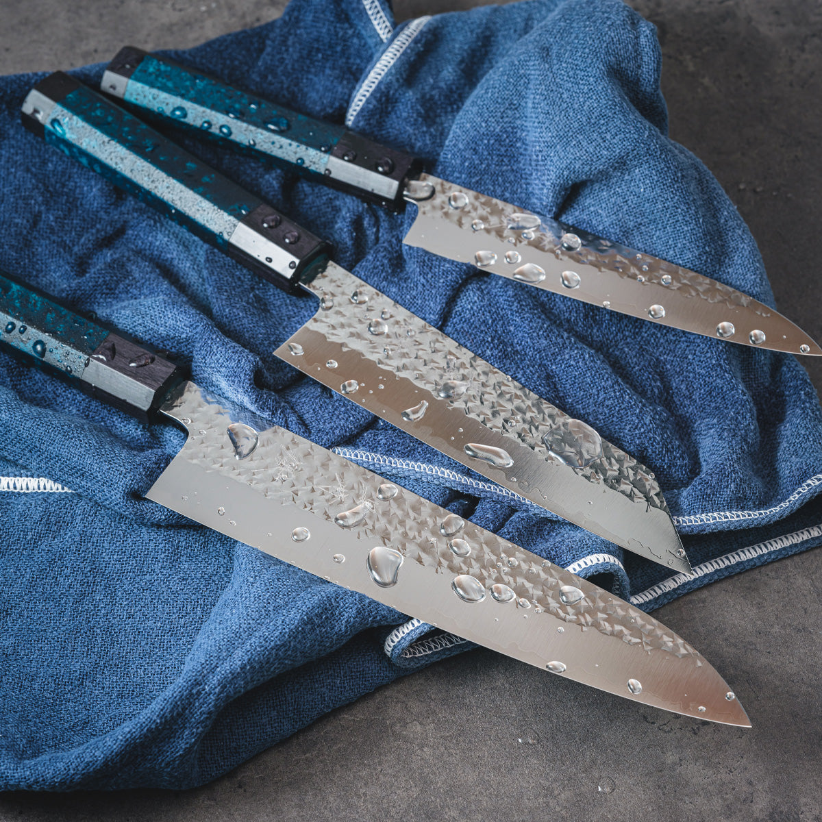 【閃光藍天⽬】ペティ15cm 鞘付き