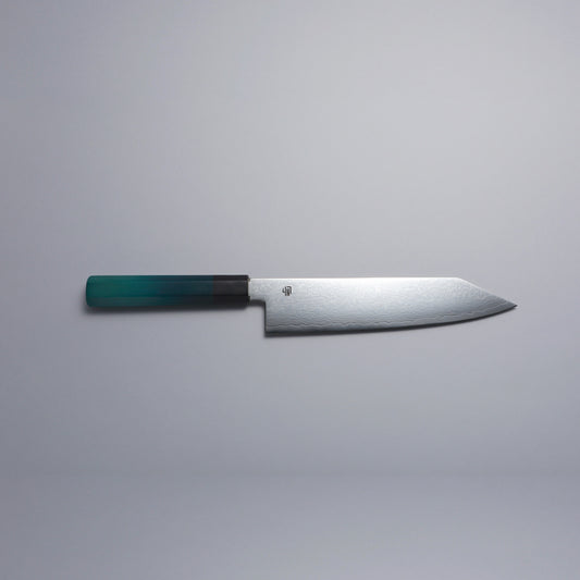 【藍包丁】 銀三ダマスカス・牛刀21cm 新型