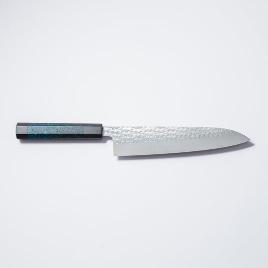 【閃光藍天⽬】牛刀21cm 鞘付き